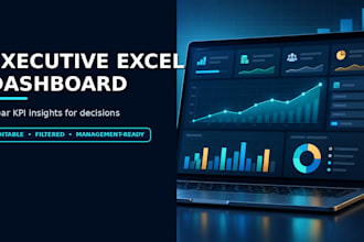 build an executive excel dashboard with clear KPI insights