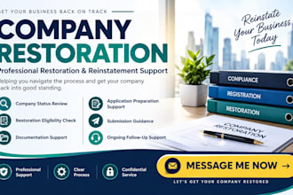 provide expert company restoration and reinstatement support