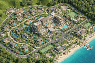 create an immersive 3d isometric map for your site, resort or destination