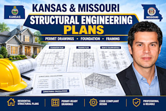 design structural engineering plans for kansas and missouri permits