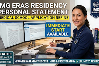 refine img eras residency personal statement, medical school application