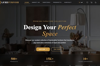 build a modern furniture ecommerce with admin dashboard