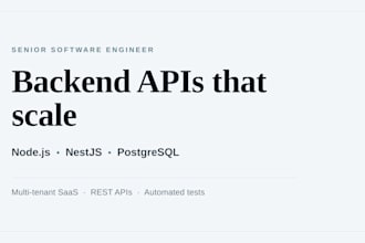 build a scalable nodejs and nestjs backend API