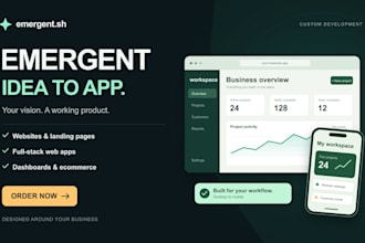 create your emergent sh web app saas mvp emergent sh business application