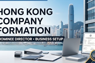provide hong kong nominee director company creation and business funding