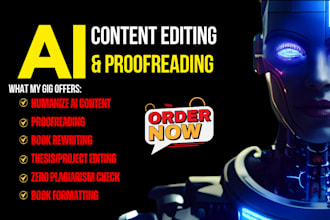 humanize ai content, rewrite ai text and edit ai generated content