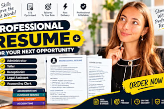 write administrator teller receptionist legal assistant accounting clerk resume