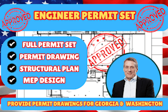 draw review architectural, structural drawings for georgia and washington permit