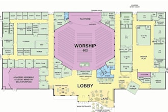 design church floor plans, sanctuary layouts and 3d concepts