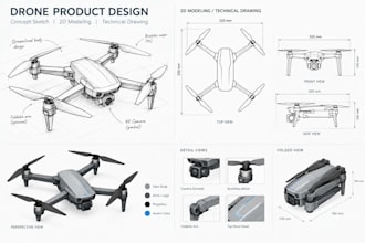 turn your drone idea into a custom uav 3d cad product design