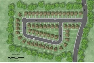 create land subdivision plan, iot subdivision and plant map for real estate