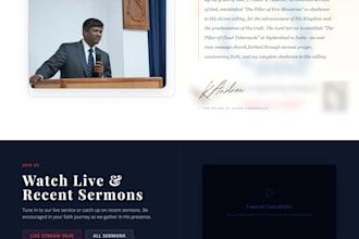 build a modern church website