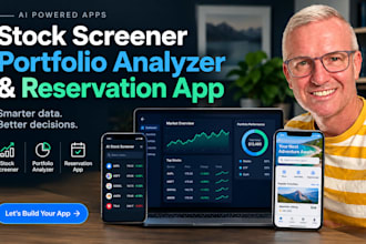 build ai stock screener portfolio analyzer and reservation app