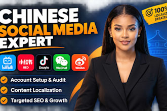 be your social media manager in the chinese market