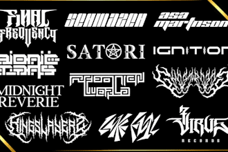 design dj band music, brand, rock, hip hop typography, rap artist logo for your