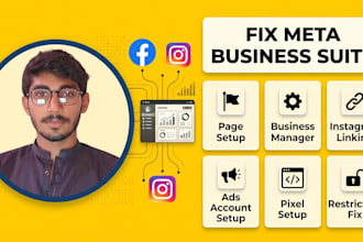 fix meta business suite and do full account setup
