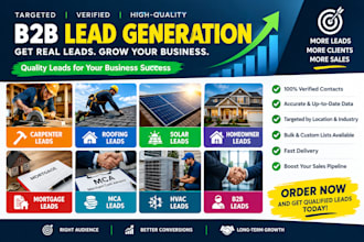 carpenter leads roofing solar homeowner mortgage mca hvac b2b  lead generation