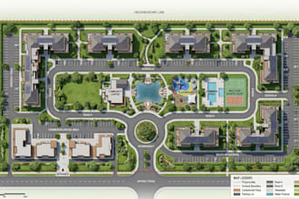 design a professional master plan, site plan and landscape layout