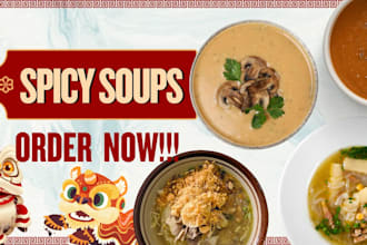 train cook a delicious and aromatic soup