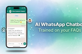 build an ai whatsapp chatbot trained on your business faqs