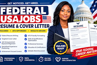 write a federal usajobs resume and cover letter
