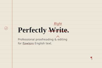 proofread and edit your english text professionally