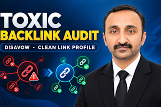 audit and disavow toxic backlinks and spammy links