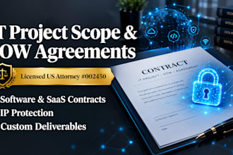 prepare project scope and IT statement of work sow documents