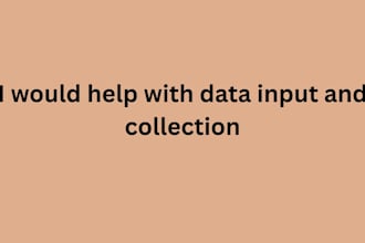 be a data input guide and data collection assitant