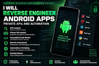 reverse engineer android apps private apis and automation