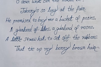 write neat english and bengali clean handwriting