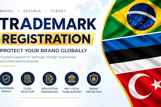 register brazil estonia turkey trademarks for startups and foreign businesses
