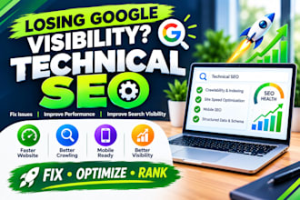 do technical SEO audit, google index and 404 error fixes