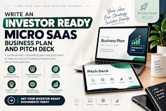 write an investor ready micro saas business plan and pitch deck