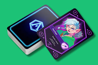 trading card game design trading card box card template design playing card tcg