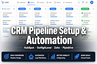 setup hubspot  zoho crm automation zapier