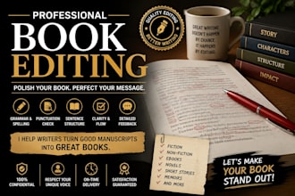 provide book editing and proofreading