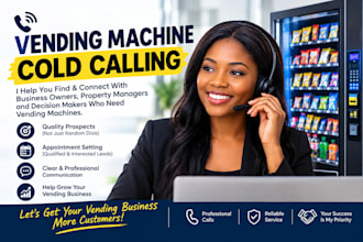 cold calling vending machine, vending machine locator, vending machine cold call