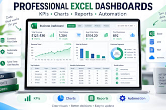 professional excel dashboards reports and automation