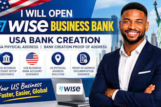 open wise busines bank, usa bank creation, usa physical address proof of address