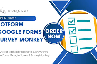 create surveymonkey and jotform surveys