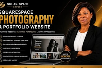 design squarespace photography website for wedding portrait photographers