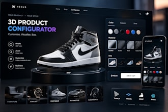 build a 3d product configurator for shopify ecommerce and websites