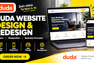 design, redesign modify websites using duda website builder