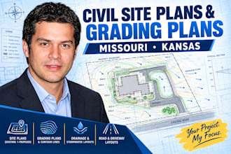 design civil site plans and grading plans for missouri and kansas
