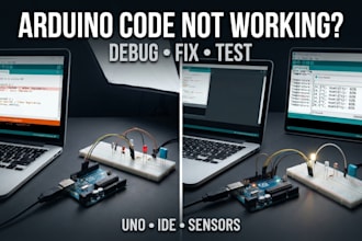 debug arduino ide code, fix arduino uno errors and sensor issues