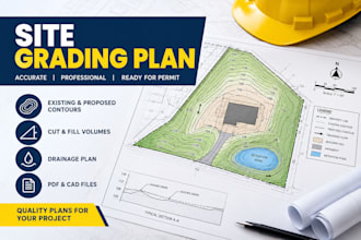 do site plan, survey plan, grading plan, drainage plan, stormwater
