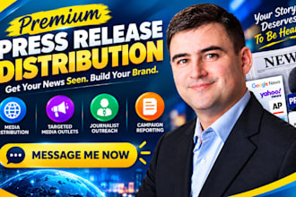 provide premium press release distribution with journalist outreach and pitching
