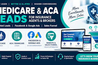 medicare leads facebook google ads aca obamacare insurance website sales funnel