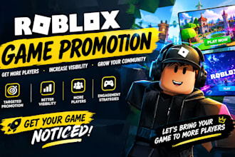 roblox server promotion, group, advertise your roblox game to 100k gamers